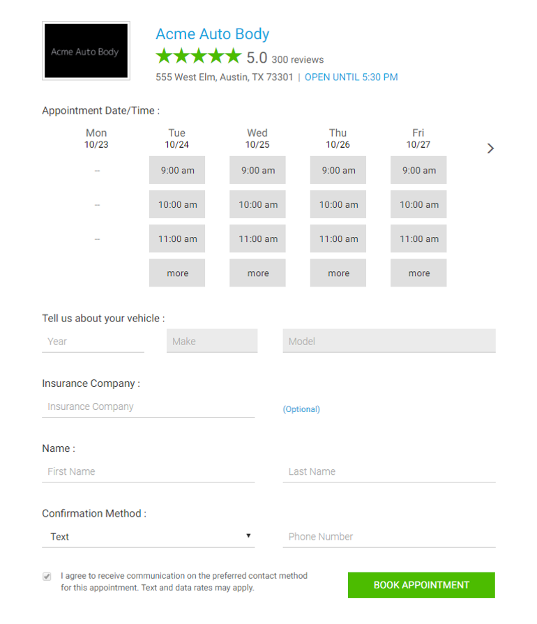 Appointment Button Image